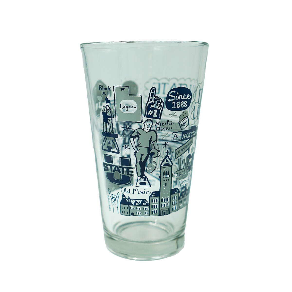 Julia Gash Doodles Pint Glass